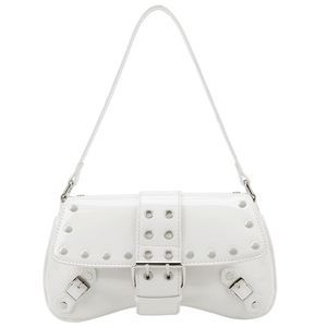 Shoulder Bag Small Purse Y2K Handbag Rivet Punk Hobo Purse With UwU